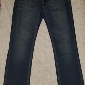 Men's Hollister Slim Straight Cotton Denim Dark Wash Jeans 28x30
